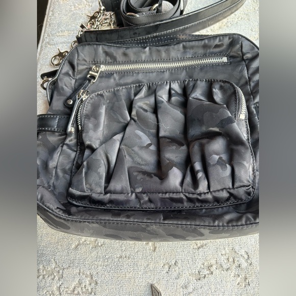 MZ Wallace Bags Mz Wallace Lizzy Black Camo Purse Handbag